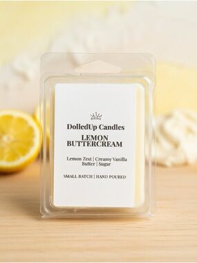 Lemon Buttercream Wax Melts | Zesty Lemon Vanilla Buttercream Scent